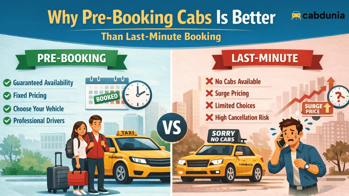 Why Pre-Booking Cabs Is Better Than Last-Minute Booking