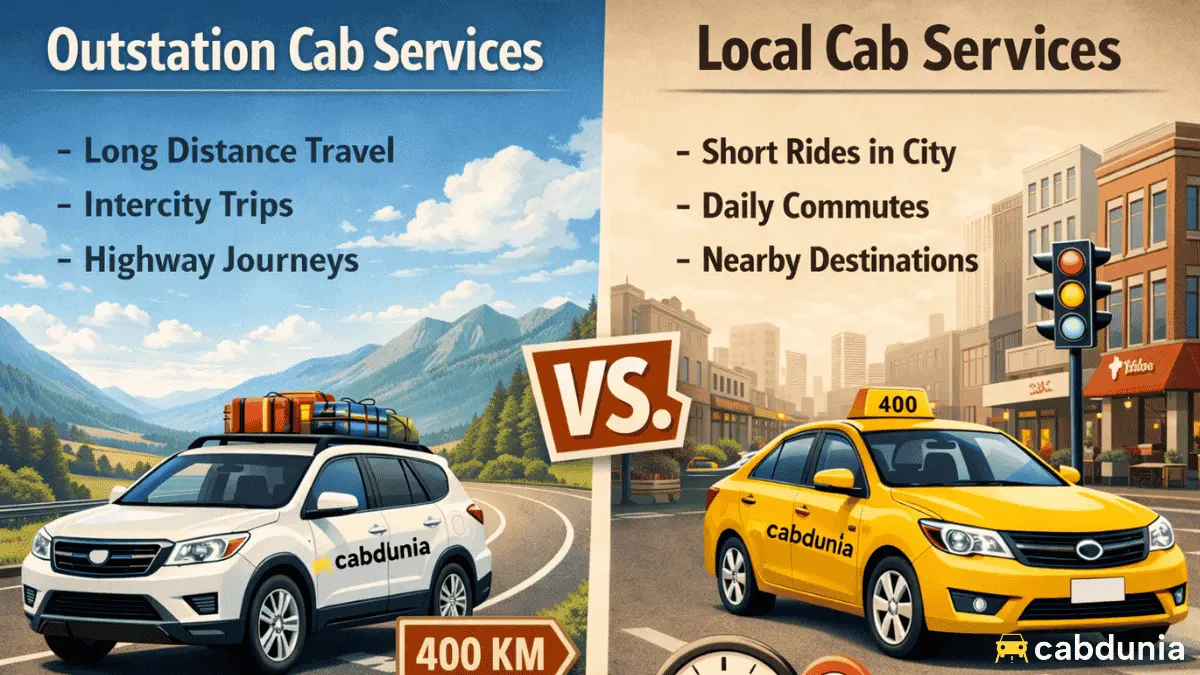 Outstation Cab Services vs Local Cab Services