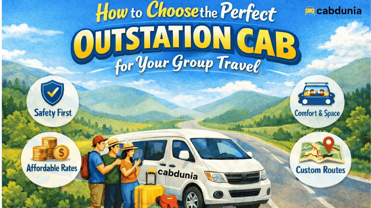 How to Choose the Perfect Outstation Cab for Your Group Travel