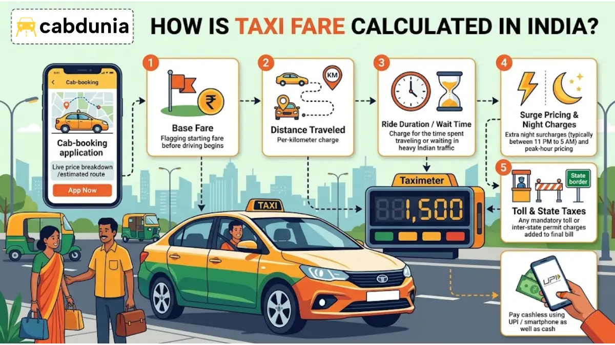 How Is Taxi Fare Calculated in India?