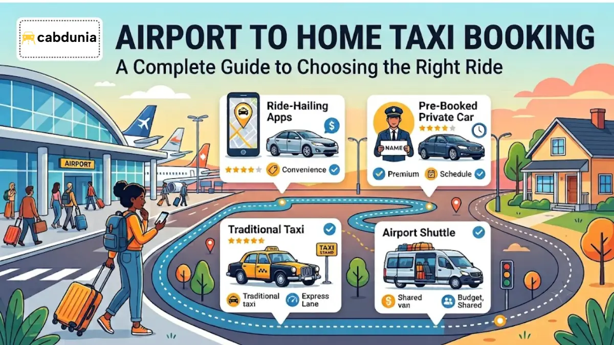 Airport to Home Taxi Booking