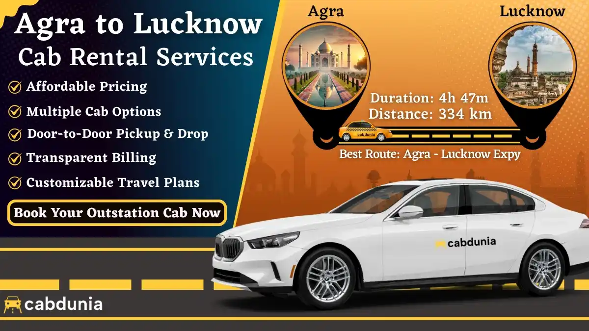 Agra to Lucknow Taxi