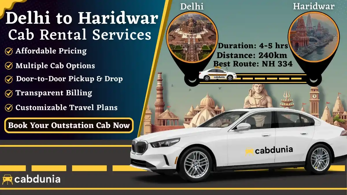 Delhi to Haridwar Cab Rental Services