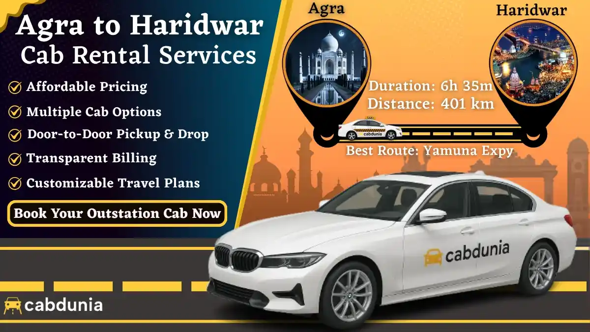 Agra to Haridwar Cab Services