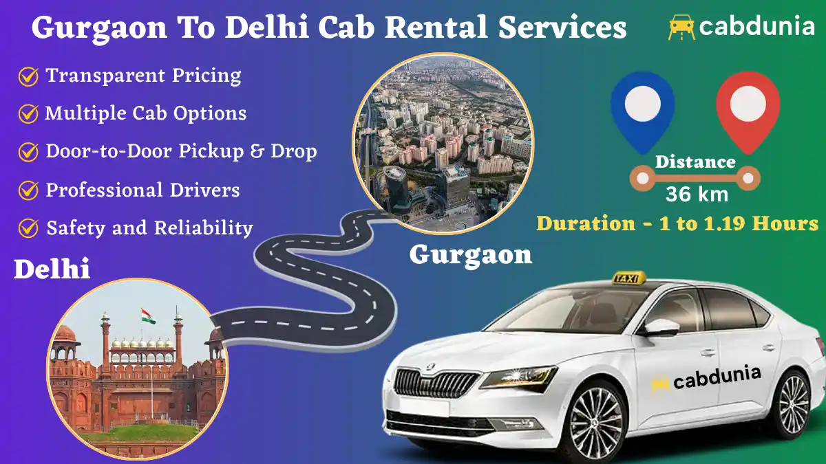 Gurgaon to Delhi Taxi Service