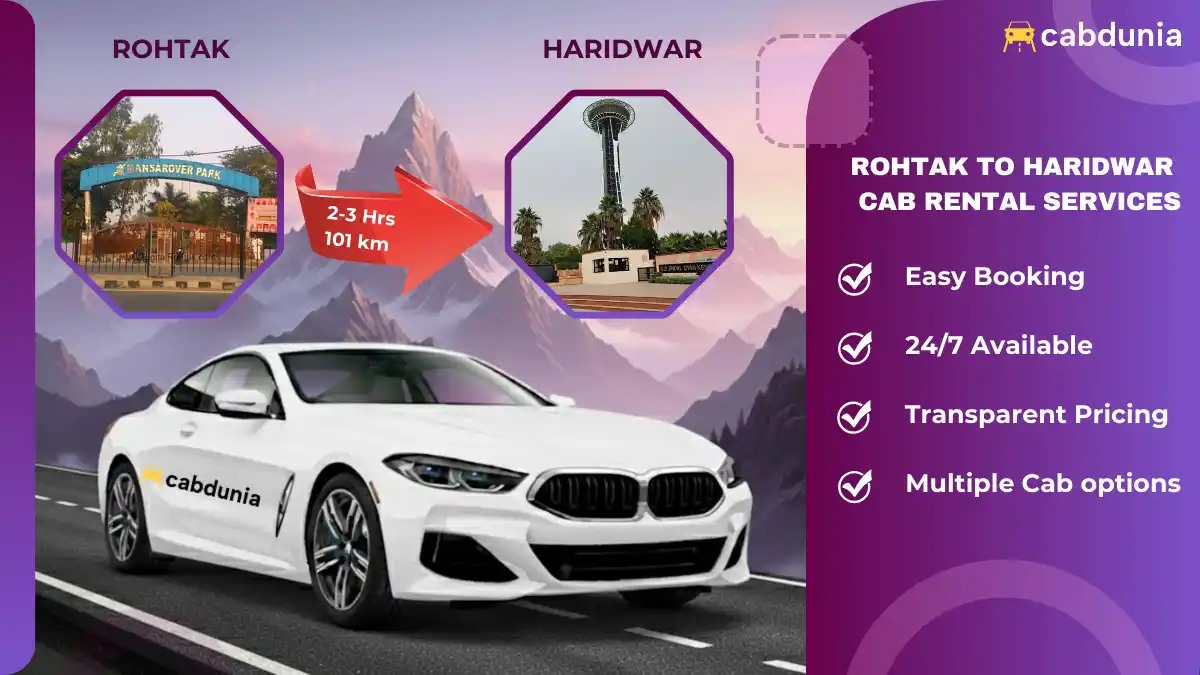 Rohtak to Haridwar Cab Services
