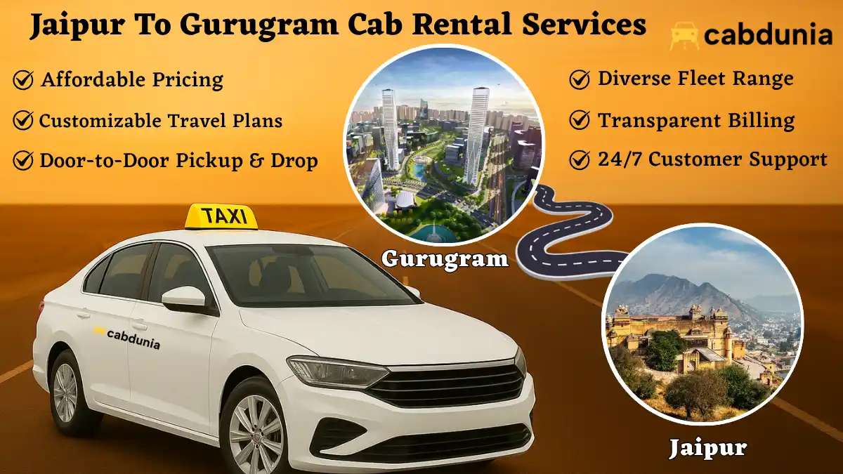 Rent a cab for Jaipur to Gurgaon