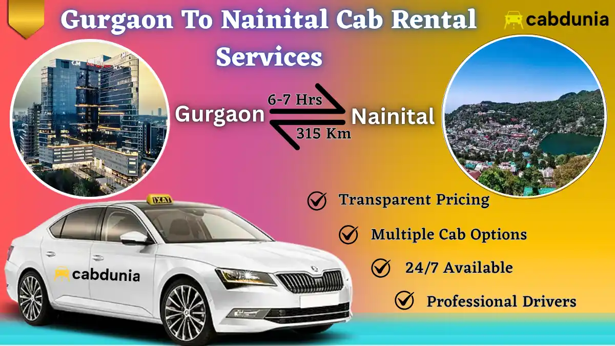 Gurgaon to Nainital Taxi Service