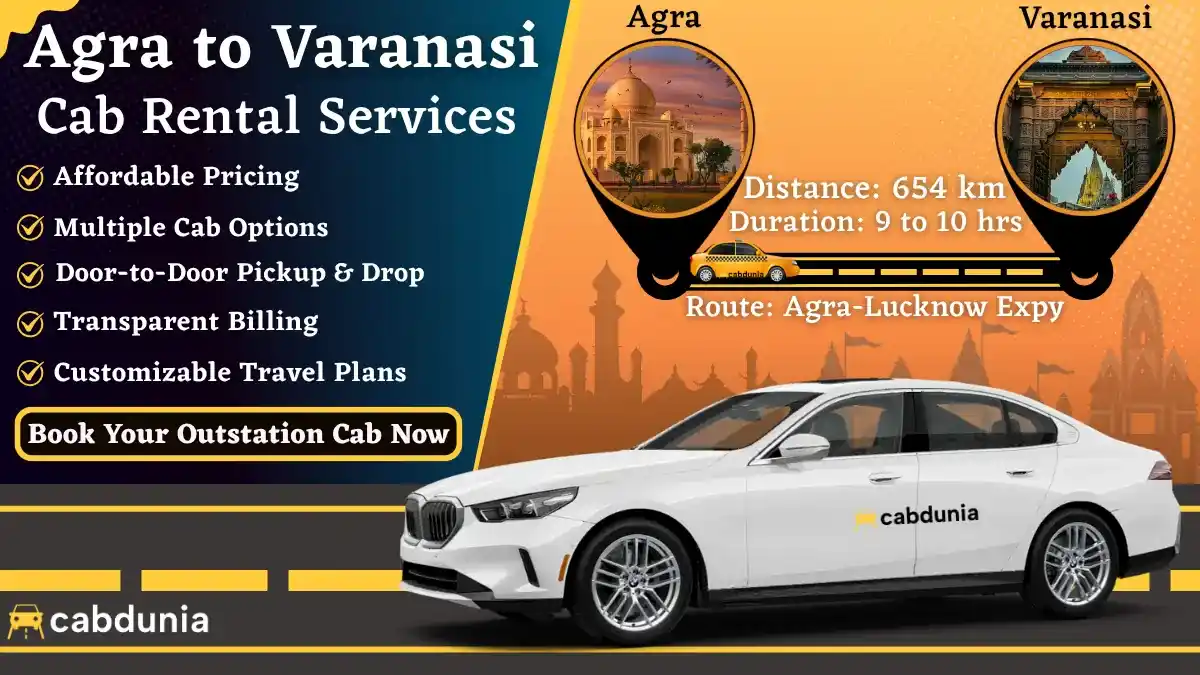 Agra to Varanasi Taxi Rental Services