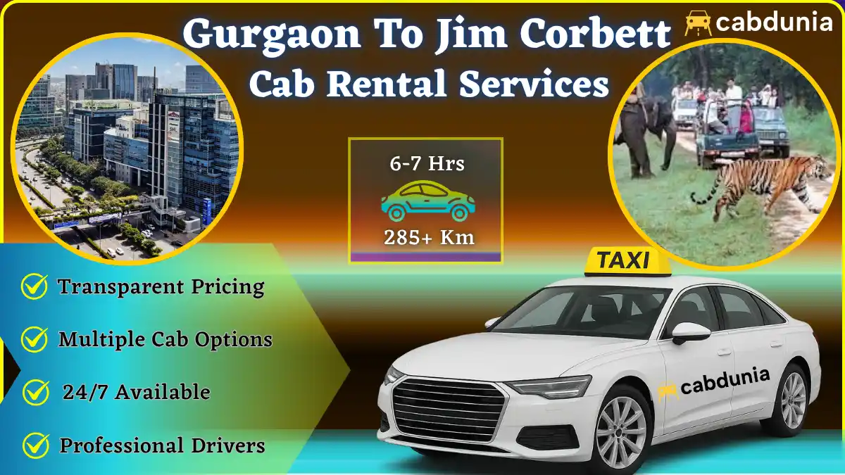 Gurgaon to Jim Corbett Cab Services