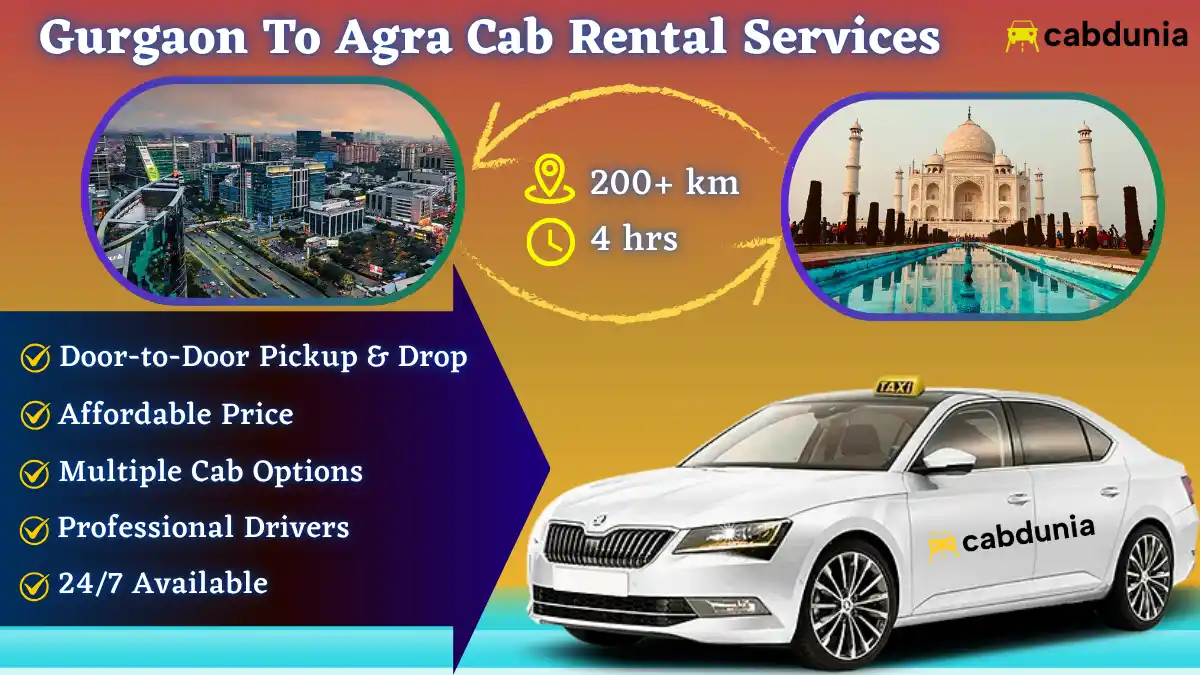 Gurgaon to Agra Taxi Service