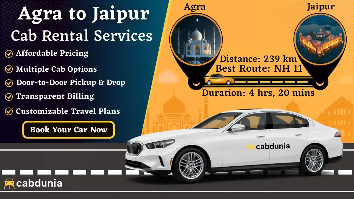 Agra to Jaipur taxi