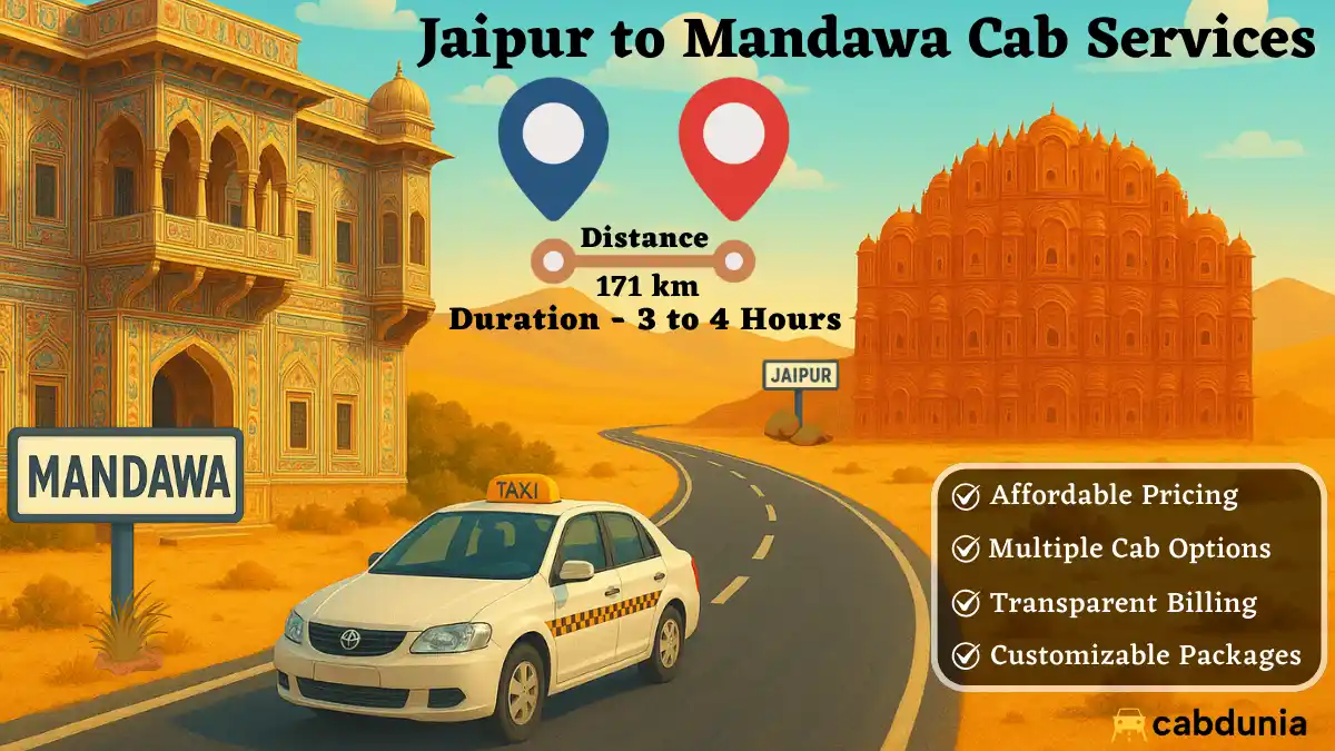 Rent a cab from Jaipur to Mandawa